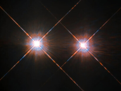 Alfa Centauri A y B capturadas por el Hubble