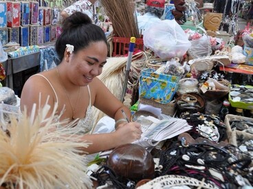 Papeete mercato centrale, Tahiti, Polinesia Francese. Foto di Giò Barbieri