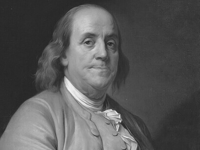 Portrait of Benjamin Franklin c. 1785 