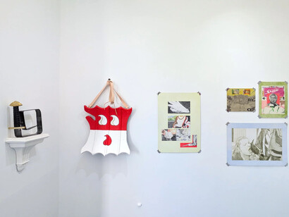 Maud Whatley and Jack Coulson, Thes peces wer made by me, exhibition view. Courtesy of Liminal Gallery