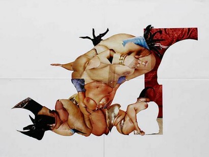 Rckay Rax, prime minister, mixed media on paper, 591 x 934 mm, Photography Adam Laycock