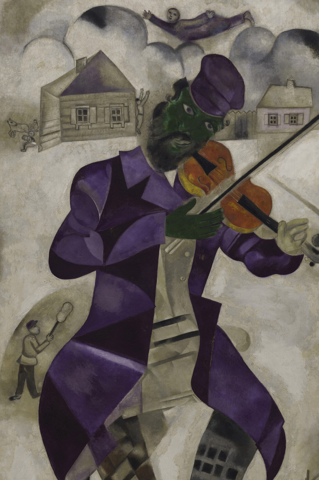 Marc Chagall (1887-1985), Green Violinist, 1923-1924, oil on canvas, 198 x 108.6 cm. 
New York, Solomon R. Guggenheim Museum. Solomon R. Guggenheim Founding Collection, By gift. © SODRAC & ADAGP 2016, Chagall ®. Photo The Solomon R. Guggenheim Foundation / Art Resource, NY

