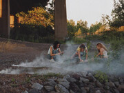 Justine Kurland, American, b. 1969, Smoke Bombs, *Runaway Girls*, 2000, Color chromogenic print
76.2 x 101.6 cm (30 x 40 inches) Mary B. Jackson Fund 2012.40