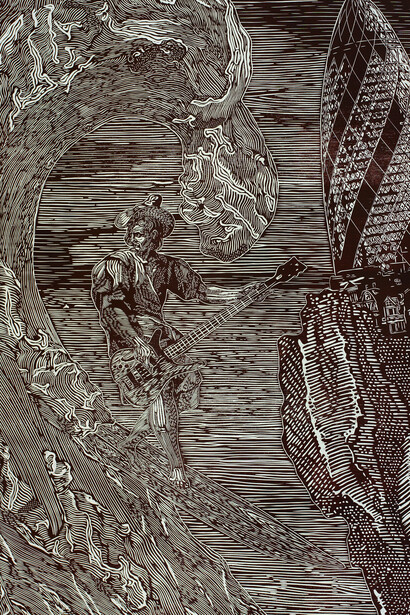 Hans Weigand, London Calling (detail), 2023. Courtesy of The Opening Gallery