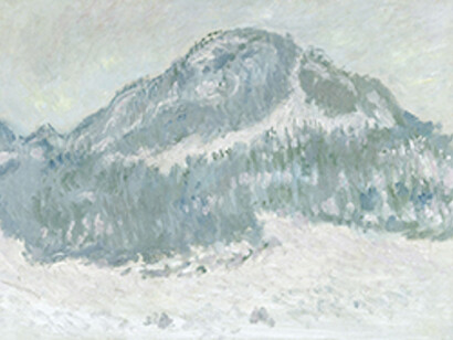 Claude Monet, Mount Kolsaas in Norway, 1895, Oil on canvas, 66,5 x 100,5 cm, Musée d'Orsay, Paris, Photo © RMN-Grand Palais (musée d'Orsay) / Hervé Lewandowski. Courtesy of National Gallery of Denmark
