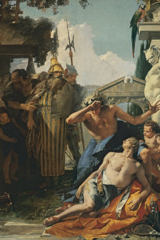 Restauración y estudio técnico de La muerte de Jacinto, de Tiepolo. Courtesy of Museo Nacional Thyssen-Bornemisza