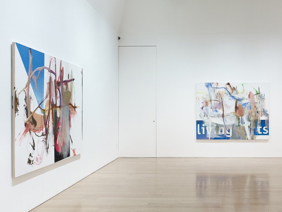 Albert Oehlen, New Paintings, Installation view (Upstairs Gallery) © Albert Oehlen. Courtesy of the artist and Gagosian Gallery