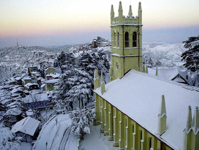 Far view of Baijnath Shiv Temple