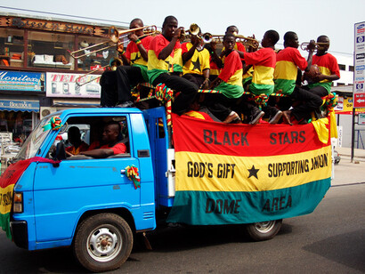 Black Stars Supporters Band - Ghana 2008 © Ben Allen