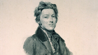 Retrato de August Heinrich Riedel, desenhado por Franz Xaver Winterhalter, Roma, 1834, Bibliotheca Hertziana