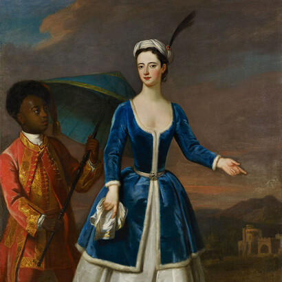 Ladies of Quality & Distinction. Courtesy of Foundling Museum = Attr Enoch Seeman, Anne, Duchess of Bedford, c.1730, from the Woburn Abbey Collection