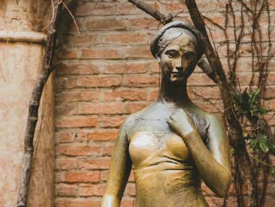 The statue of Juliet in Verona, Italy, a beloved tribute to Shakespeare’s heroine