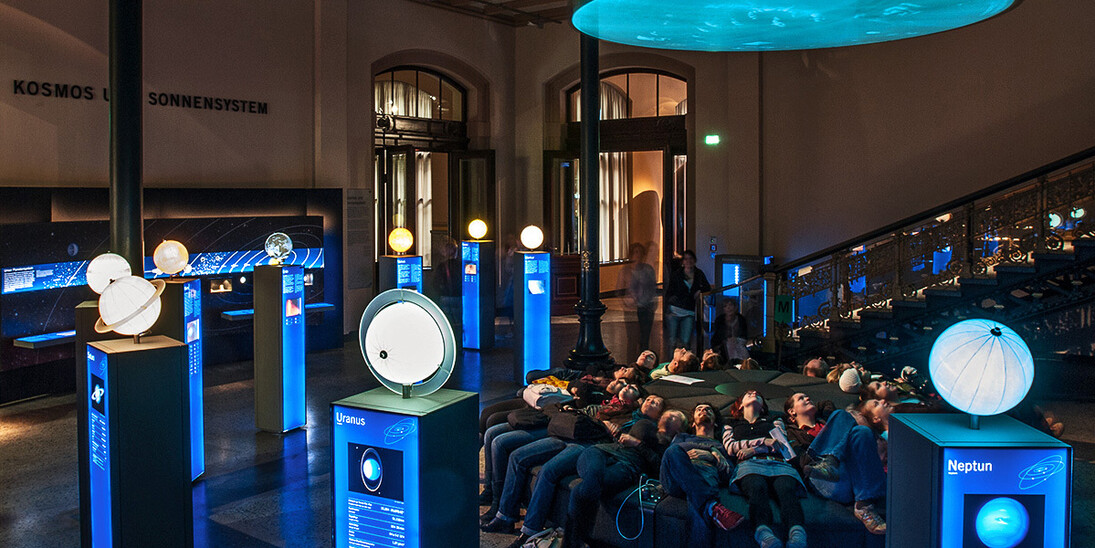 The Cosmos and the Solar System. Courtesy of Museum für Naturkunde