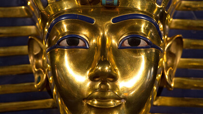 The mask of Tutankhamun