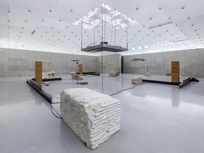 Tarek Atoui, exhibition view. Courtesy of the artist and Kunsthaus Bregenz. Photo by Markus Tretter