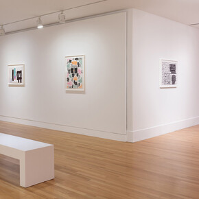 Jonathan Lasker, Drawings and studies, exhibition view. Courtesy of Frye Art Museum
