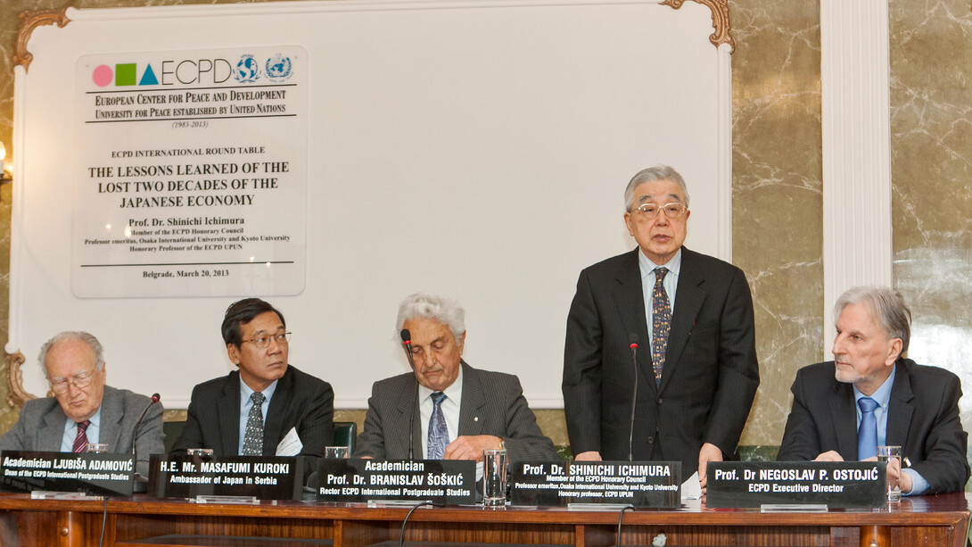 Prof. Dr. Shinichi Ichimura Founder of the International Institute for Peace Research  
