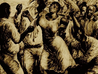 De la serie «Dibujos de negros» (1938) de Alfonso Daniel R. Castelao