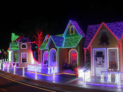 El Parque Iberoamérica durante las Navidades de hace un par de años