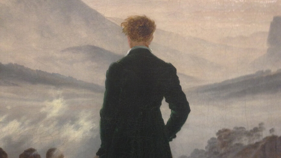 "Caminhante Sobre o Mar de Névoa / Wanderer über dem Nebelmeer" de Caspar David Friedrich (Hamburger Kunsthalle)