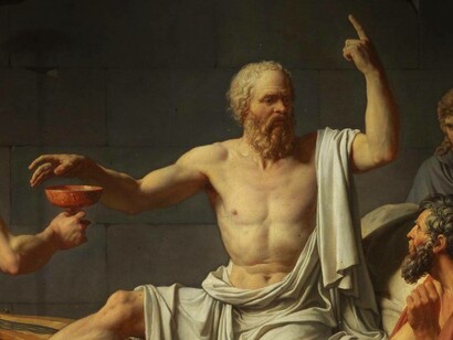 A painting entitled 'The Death of Socrates' is an oil on canvas painted by French painter Jacques-Louis David in 1787 and depicts the demise of the most renowned classical Greek philosopher