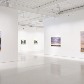 Dick Frizzell, The weight of the world, exhibition view. Courtesy of Gow Langsford Gallery