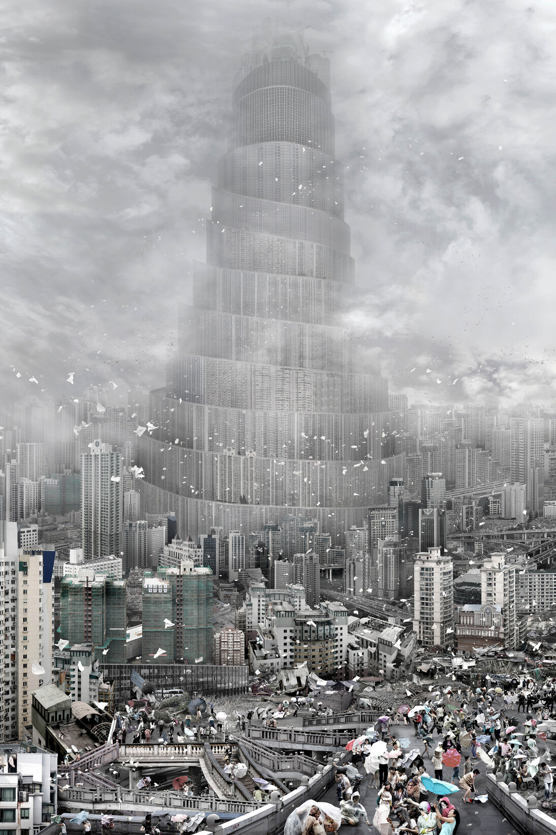 Du Zhenjun 杜震君 (b.1961), Babel World-Wind 通天國－風, 2010 C-print 數碼打印 160 x 120 cm (63 x 47 ¼ in.) Edition 3 of 6 版本3_6