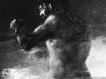 Francisco de Goya, El Coloso (detalle), c. 1810. La historia del conflicto internacional recuerda que las tensiones entre idealismo y realismo forman parte de una condición humana atravesada por la competencia y la lucha por el predominio