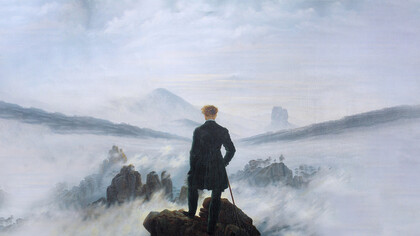 Caspar David Friedrich, Wanderer above the Sea of Fog. Hamburger Kunsthalle