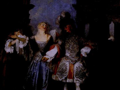 Actores de la Comedia Francesa por Watteau (1684-1721)