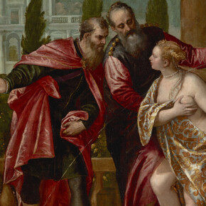 Veronese, Paolo, Susana y los viejos (detalle), hacia 1580. Cortesía del Museo Nacional del Prado