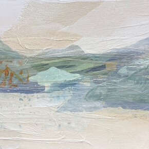 Lauren Betty, Blue Appalachian 24 x 48, mixed media canvas 2021