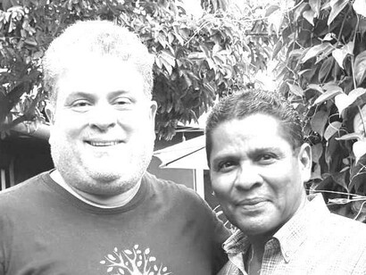 Manuel Marín con Miguel Fajardo