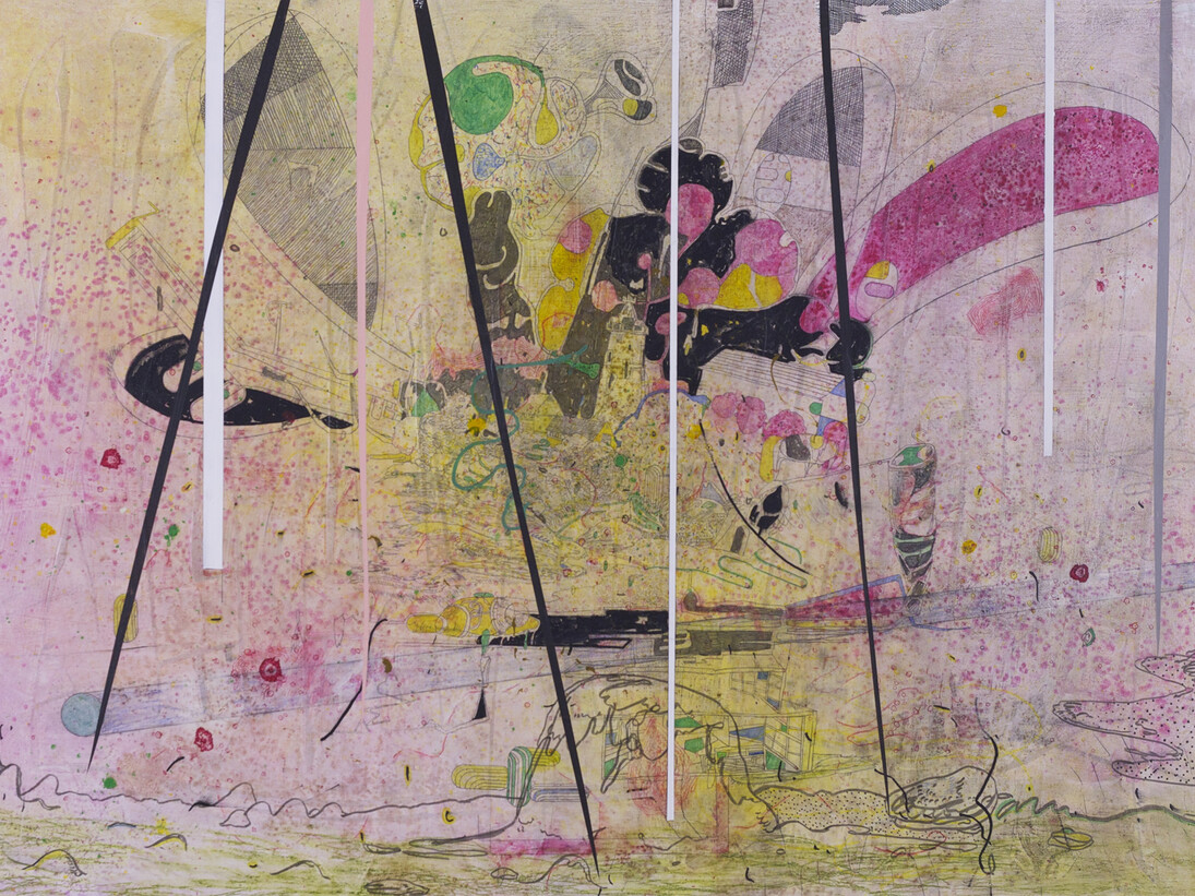 Graeme Todd, Brightchord, 2015, mixed media on panel, 75 x 100 cm