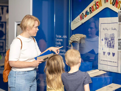 Blueprint, exhibition view. Courtesy of the Museum of Australian Democracy