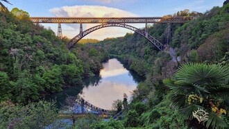 Ponte San Michele sul fiume Adda, Lecco, Italia, scatto di Walter Maria Calarco
