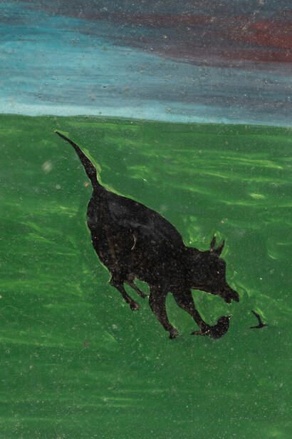 Frank Walter, Untitled (Dog chasing birds) (detail), n.d. Courtesy of Andrew Edlin Gallery