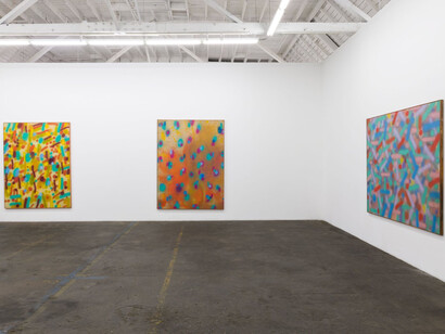 Michael Todd, Spray Paintings 1969 - 1971, installation view. Courtesy of Royale Projects, LA