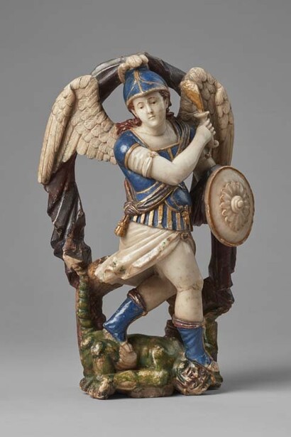 Anónimo, Arcángel Miguel, s. XVIII. Cortesía del Museo Pedro de Osma