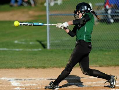 Una giocatrice di softball