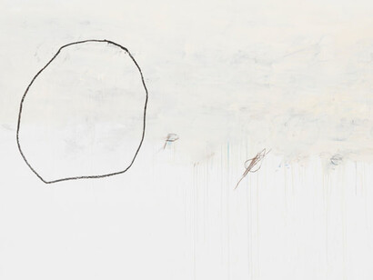 Cy Twombly, Exhibition view. Courtesy of Gagosian