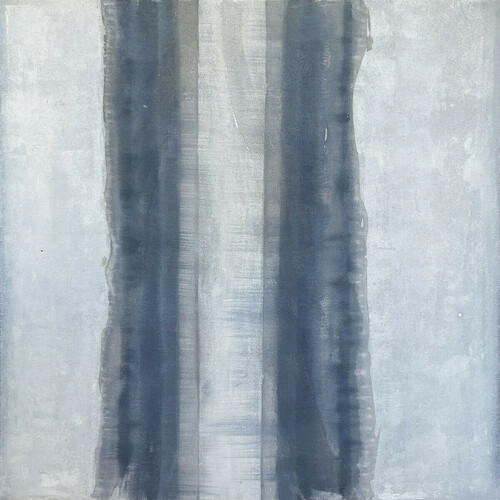Laura Manuel, Serendipity, Acrylic and Sand on Canvas 48 x 48"