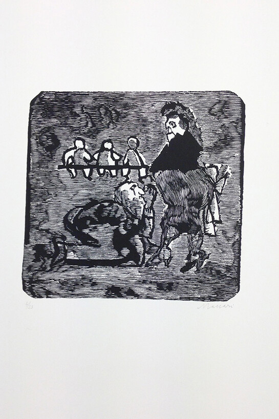 Mino Maccari, c.1970, Print, 70.5 x 50.5 cm