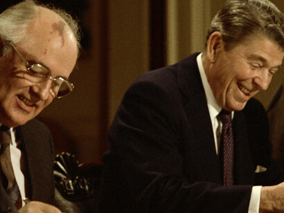 Gorbachov y Reagan en los años ochenta