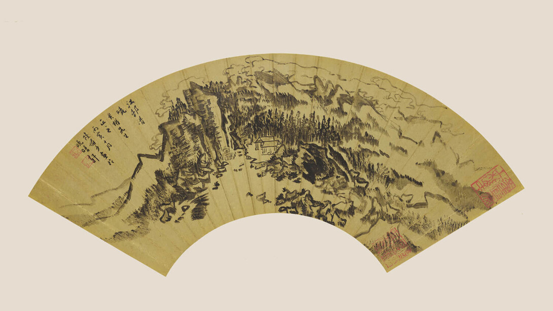 Lu Yanshao, Daybreak in riverside village (detail), 1986. Courtesy of Hong Kong Museum of Art