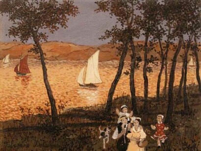 Fabienne Delacroix, Nos jours heureuse, 2012, Acrylic On Canvas, 7½" x 9½"