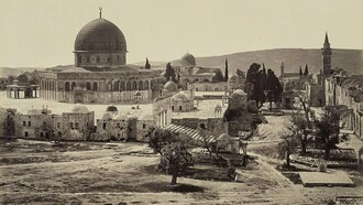 Religion and politics intersect in the contested landscape of Jerusalem, where sacred landmarks like the Dome of the Rock are central to competing claims