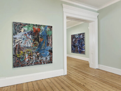 Aaron Garber-Maikovska, Cameo woods, exhibition view. Courtesy of Massimo De Carlo Gallery
