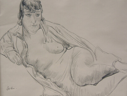 Jacob Epstein, Nude in Robe