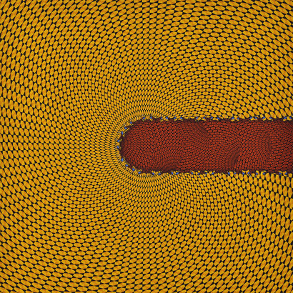 Aisha Khalid, At the circle's center, 2016, 115 x 115 cm. Courtesy of National Gallery of Denmark